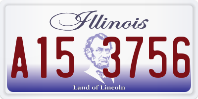 IL license plate A153756