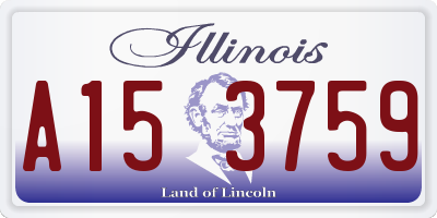 IL license plate A153759