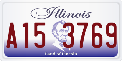 IL license plate A153769