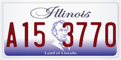 IL license plate A153770