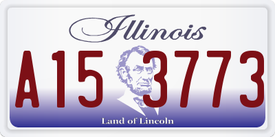 IL license plate A153773