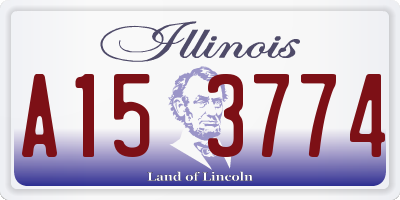 IL license plate A153774