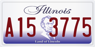 IL license plate A153775