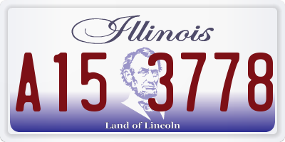 IL license plate A153778