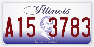IL license plate A153783