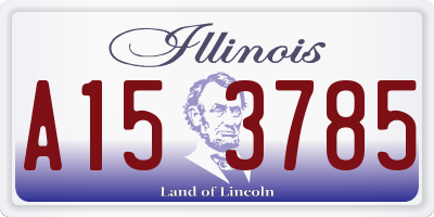 IL license plate A153785
