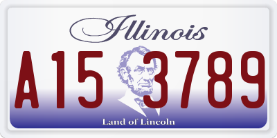 IL license plate A153789