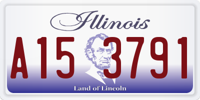 IL license plate A153791