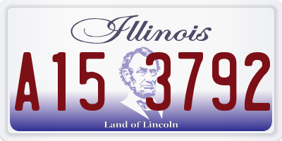 IL license plate A153792
