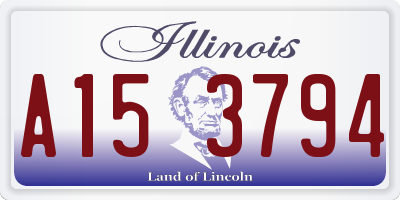 IL license plate A153794