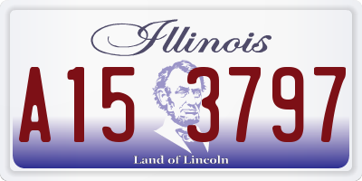 IL license plate A153797