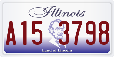 IL license plate A153798