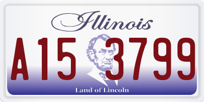 IL license plate A153799