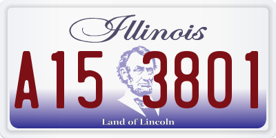IL license plate A153801