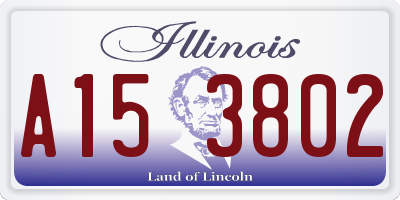 IL license plate A153802