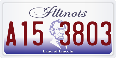 IL license plate A153803