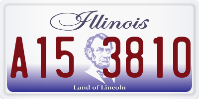 IL license plate A153810