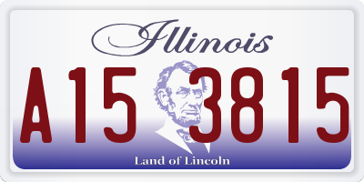 IL license plate A153815
