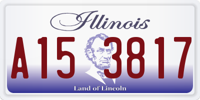 IL license plate A153817
