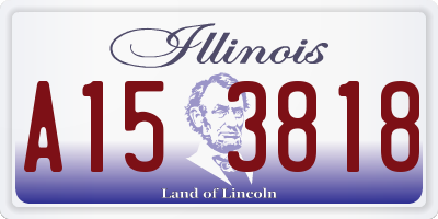 IL license plate A153818