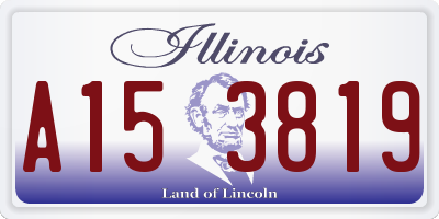 IL license plate A153819