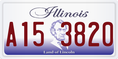 IL license plate A153820