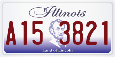 IL license plate A153821