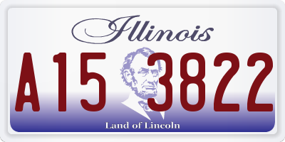 IL license plate A153822