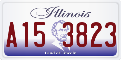 IL license plate A153823