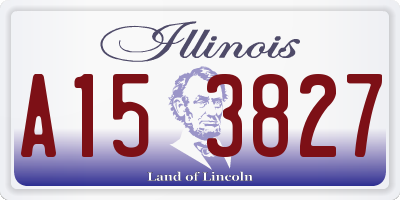 IL license plate A153827