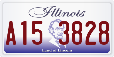 IL license plate A153828