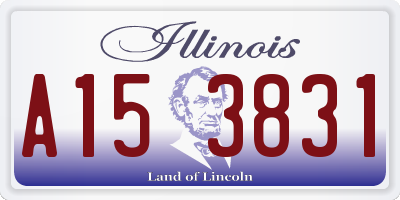 IL license plate A153831