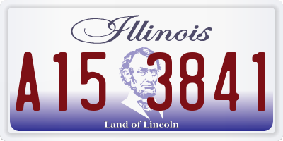 IL license plate A153841
