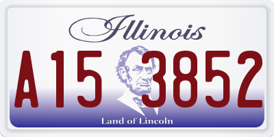 IL license plate A153852