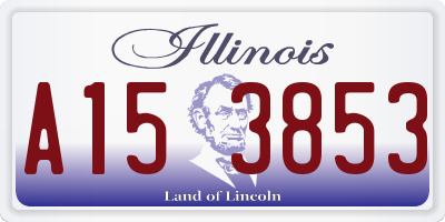 IL license plate A153853