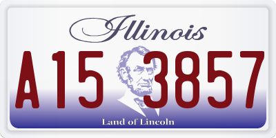 IL license plate A153857