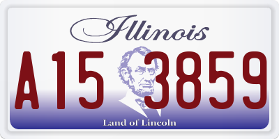 IL license plate A153859