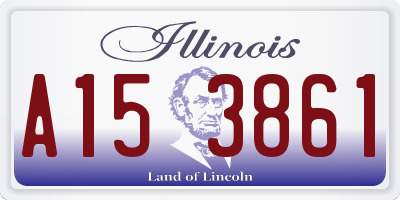 IL license plate A153861
