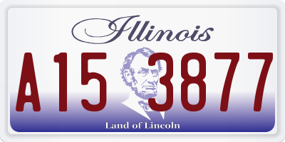 IL license plate A153877