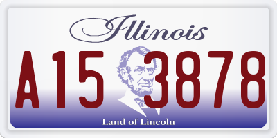 IL license plate A153878