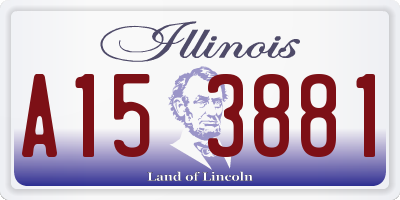 IL license plate A153881