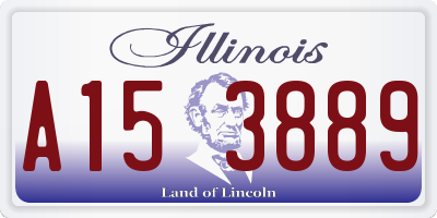 IL license plate A153889