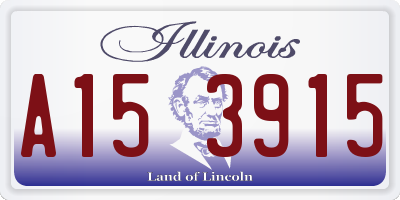 IL license plate A153915