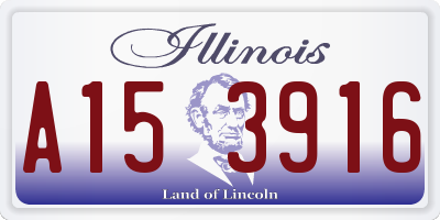 IL license plate A153916