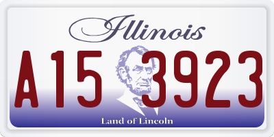 IL license plate A153923