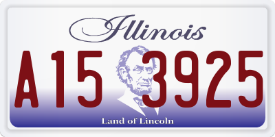 IL license plate A153925