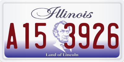 IL license plate A153926