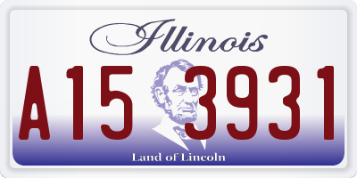 IL license plate A153931