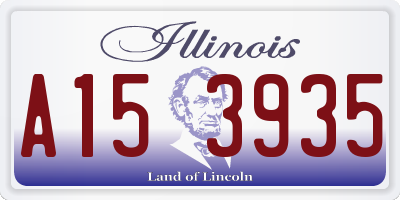 IL license plate A153935