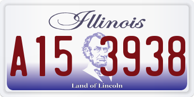 IL license plate A153938